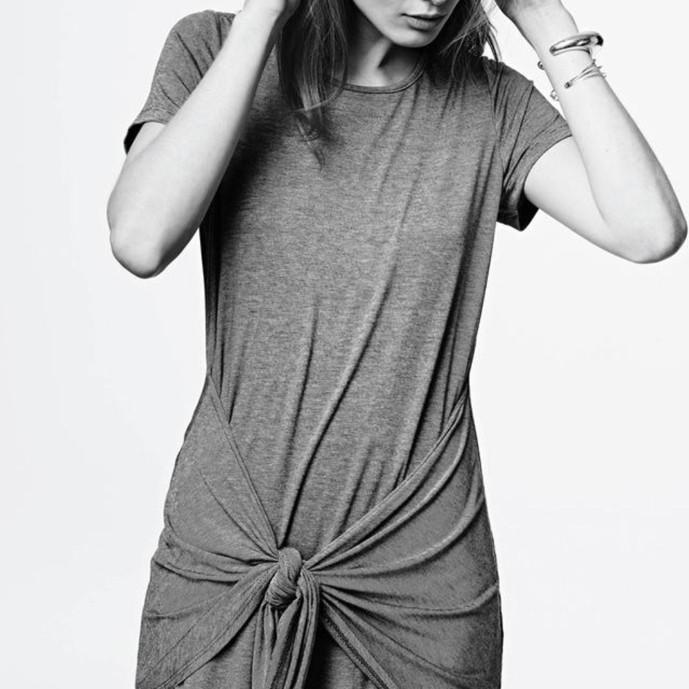 Gray Dolan Left Coast - Tie T-Shirt Casual Dress